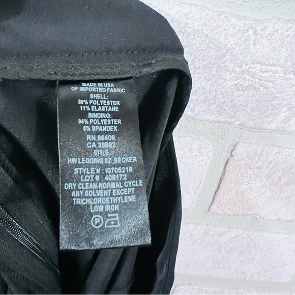 Theory Becker High Waist Zip Leggings in Black Size 4 - Picture 11 of 11